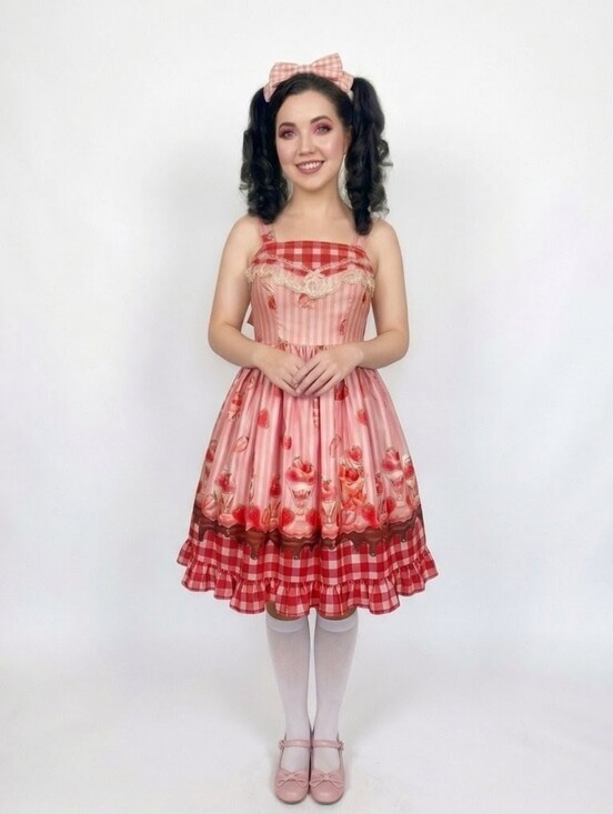 Infanta Dresses & Skirts - Infanta Strawberry Ice Cream JSK -Medium